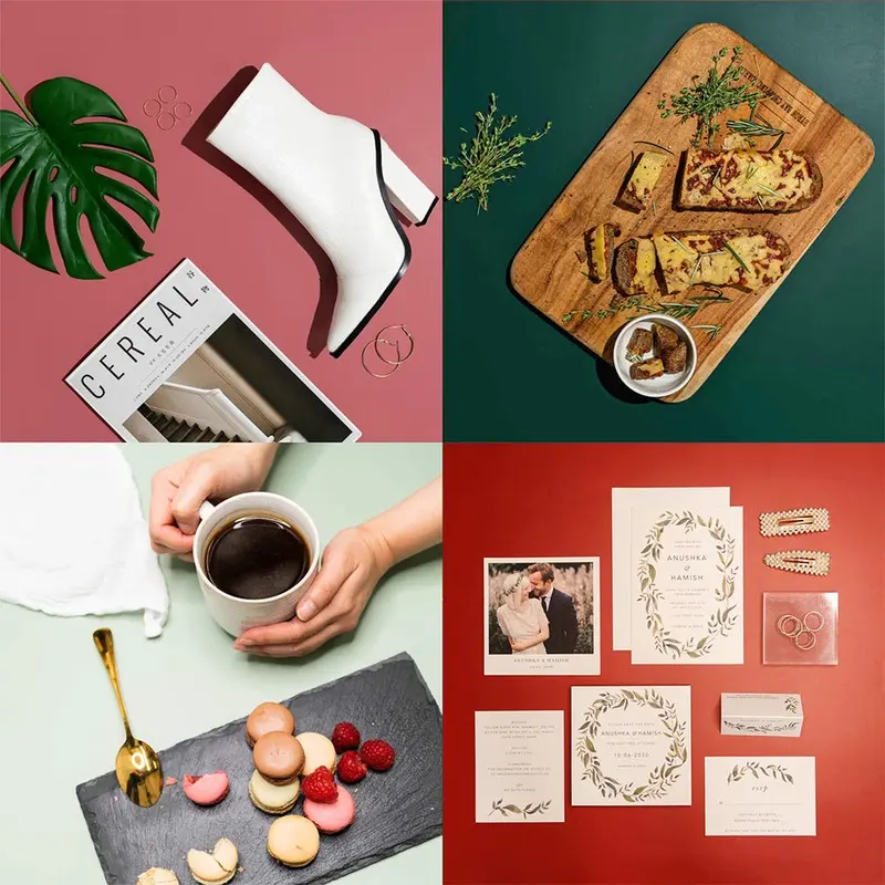 Flat Lay Instagram Backdrop (56cm x 87cm) - Christmas - Bundle