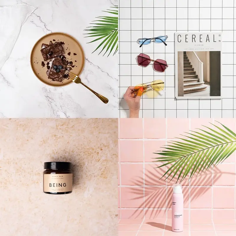 Flat Lay Instagram Backdrop (56cm x 87cm) - Contemporary - Bundle