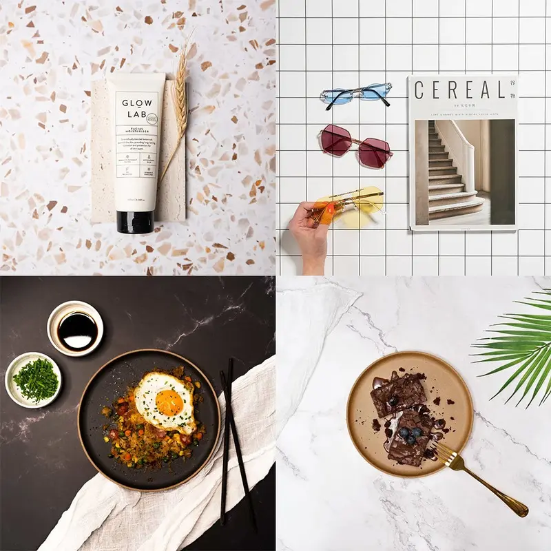 Flat Lay Instagram Backdrop (56cm x 87cm) - Kitchen - Bundle