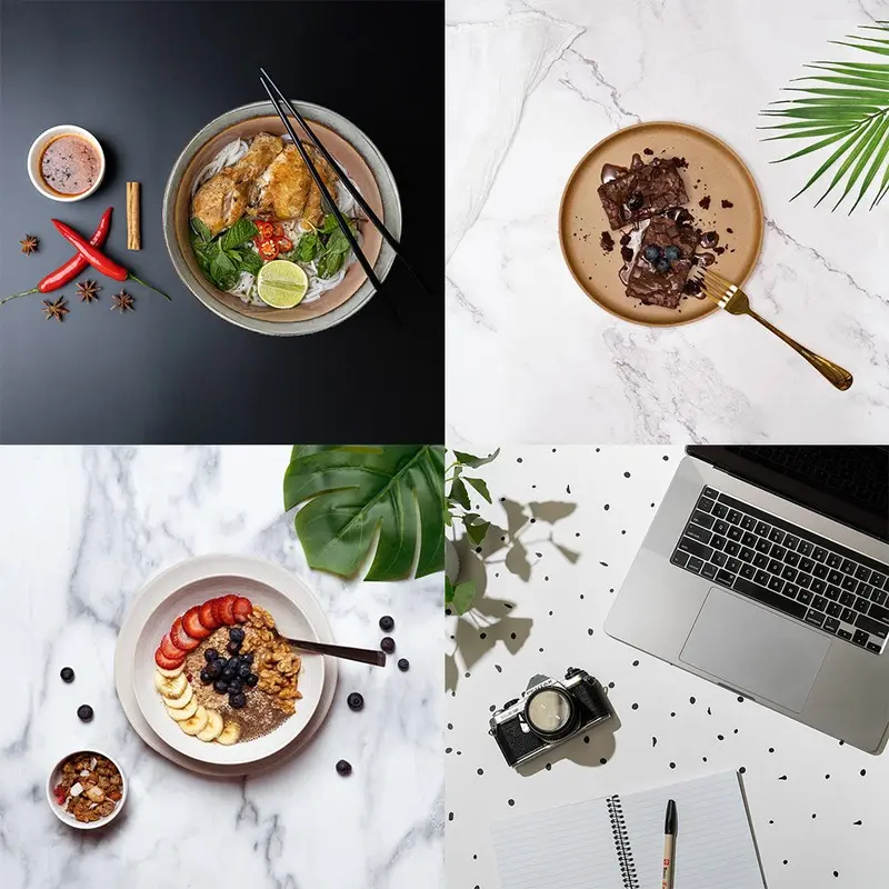 Flat Lay Instagram Backdrop (56cm x 87cm) - White & Bright - Bundle