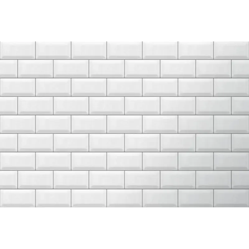 Flat Lay Instagram Backdrop - 'Coogee' White Subway Tiles (56cm x 87cm)