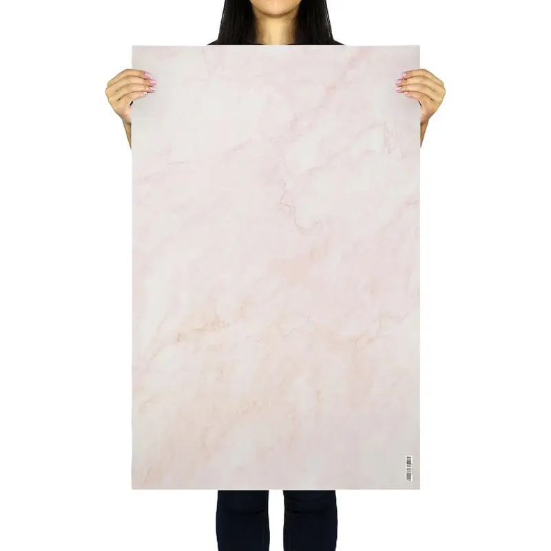Flat Lay Instagram Backdrop - 'Queensland' Pink Marble (56cm x 87cm)